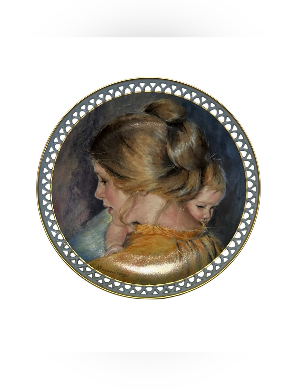 Vintage B&G Joanna & Jon The Gentle Love Plate by A. Heesen Cooper